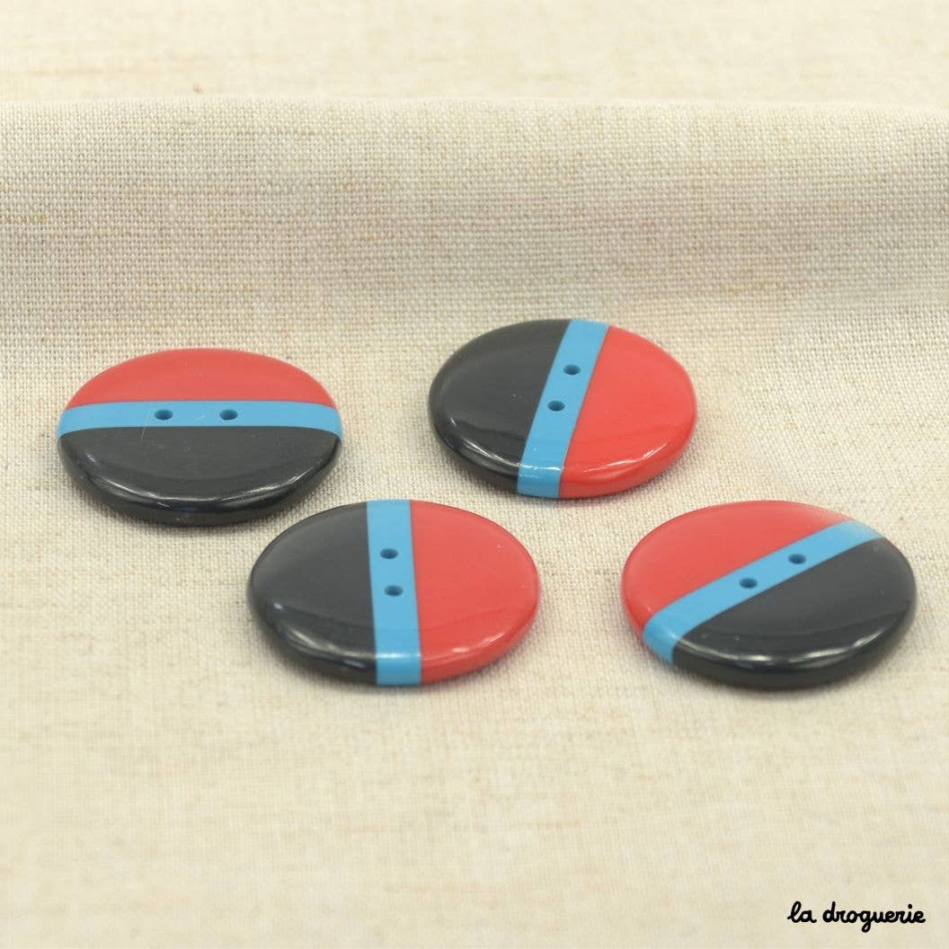 LA DROGUERIE - Wholesale Drukknoop/naaiknoop - Knop "Cassate pion" 30 mm3