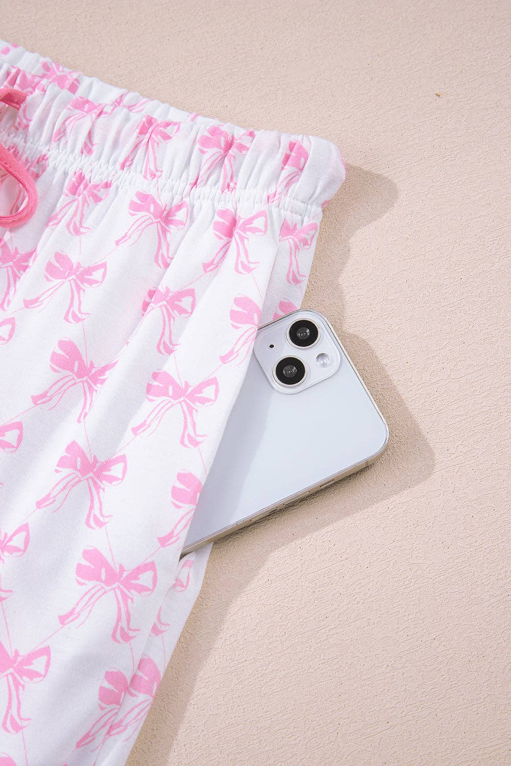 PRETTY BASH – wholesale Sleepwear set – Women's – Bow Shirt and Pants Pajama Set14