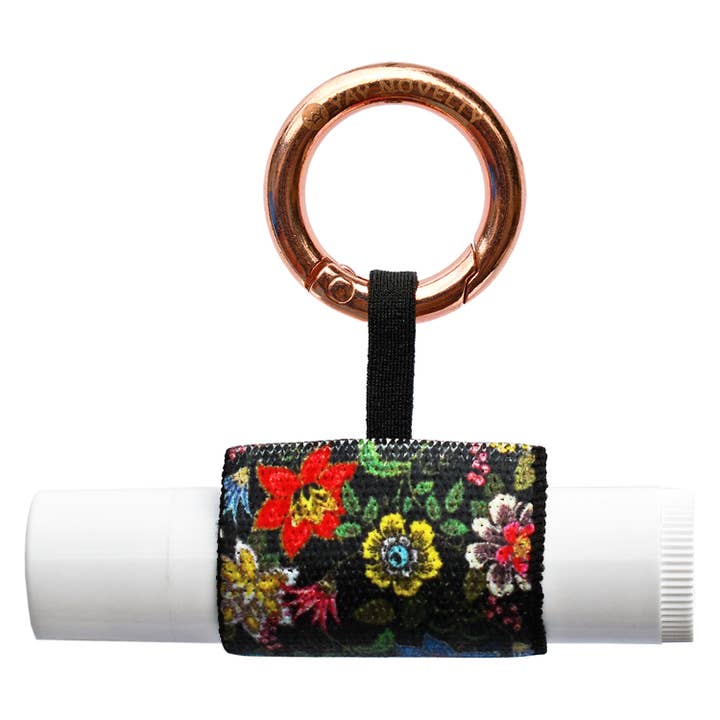 Stylish Lip Balm Holder Keychain-Folklore Flower for wholesale by YAY NOVELTY
