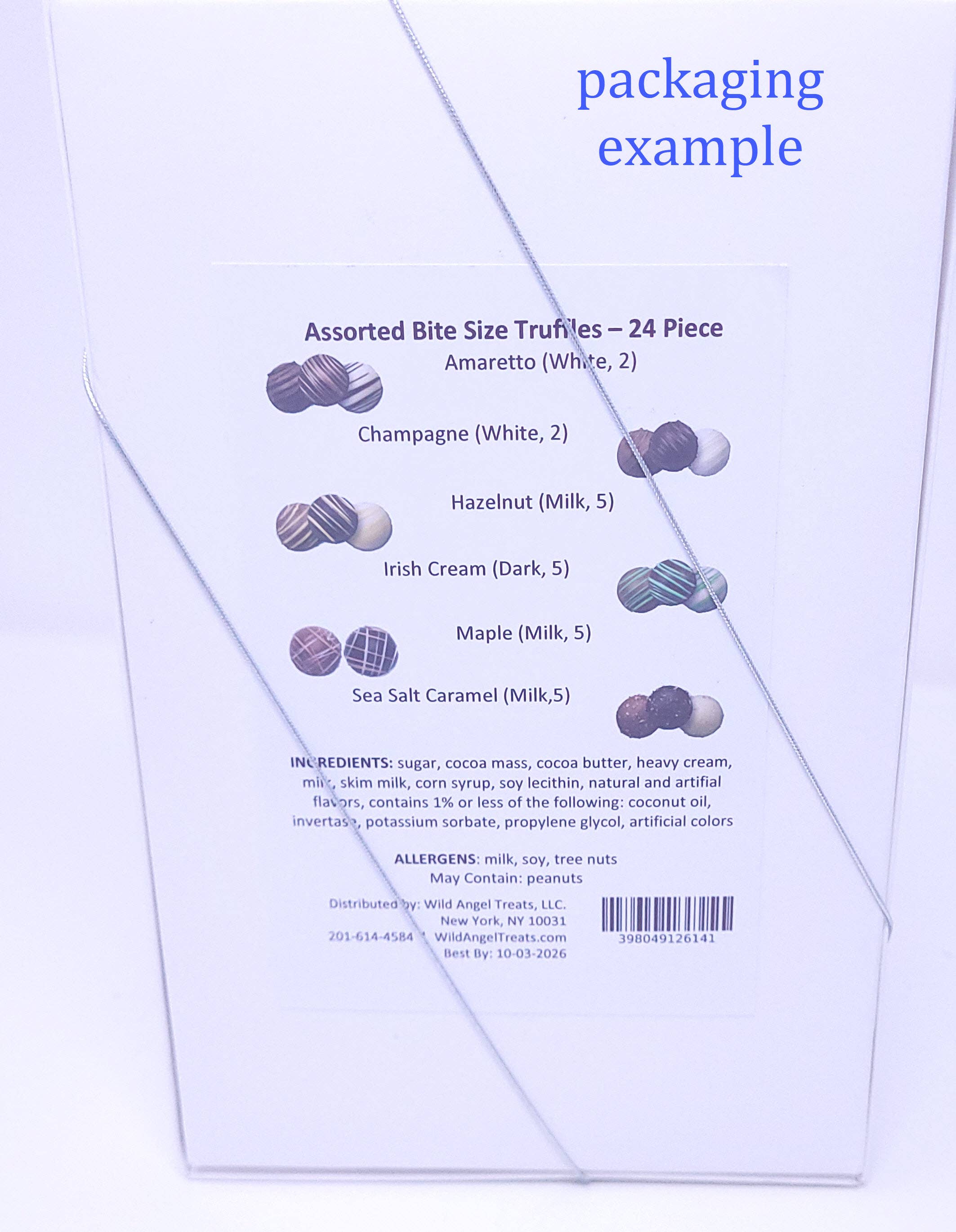 Wild Angel Treats, LLC - Wholesale Chocolate Box - Gourmet Chocolate Ganache Bite Size Truffles - Assorted4