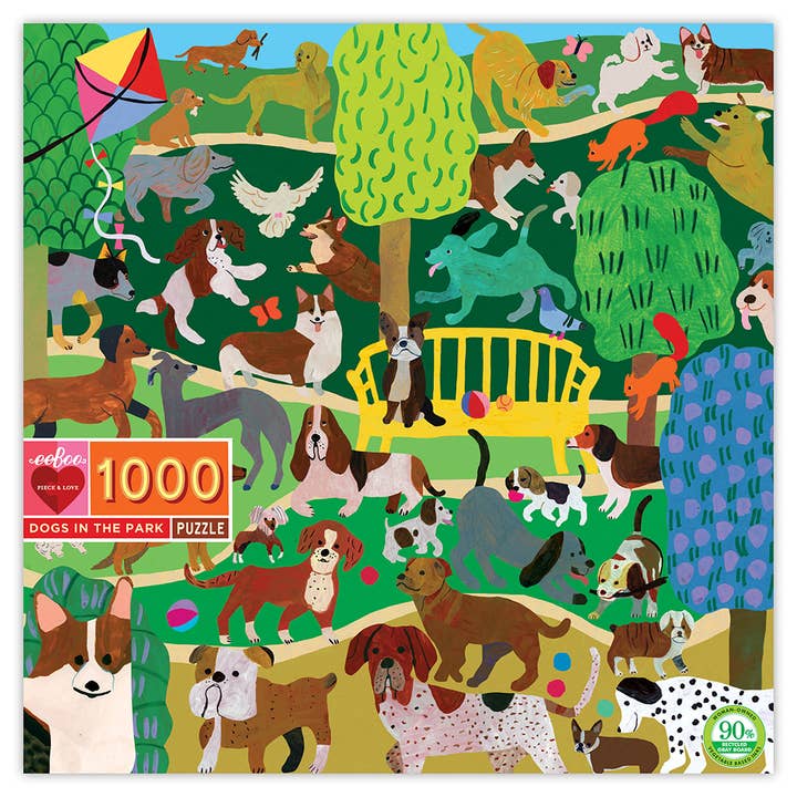 Dogs in the Park 1000 Piece Puzzle voor wholesale door eeBoo