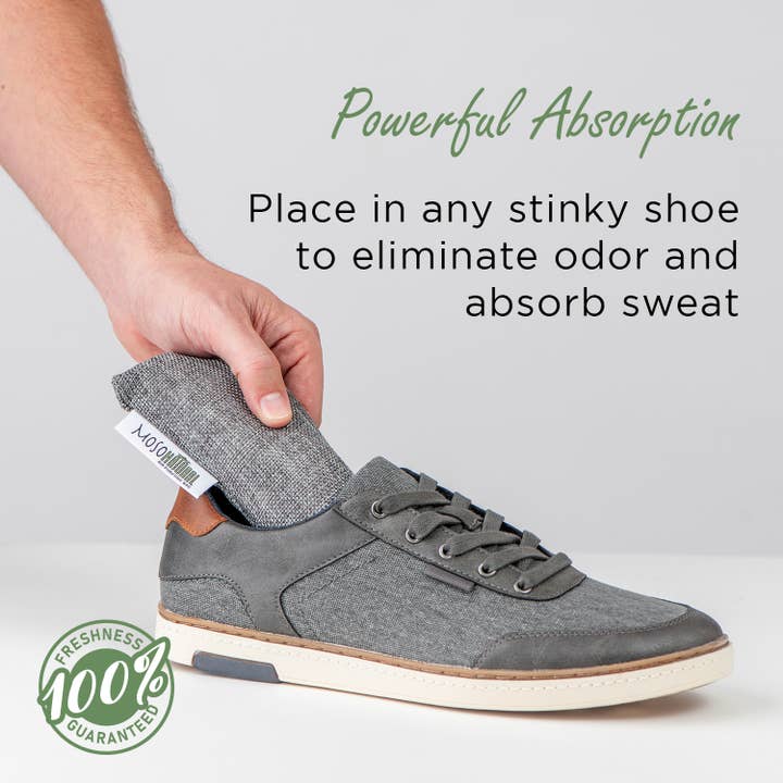 Moso Natural - Wholesale Shoe Deodorant / Spray - Shoe & Sport Gear Deodorizers w/ Bamboo Charcoal, 2PK