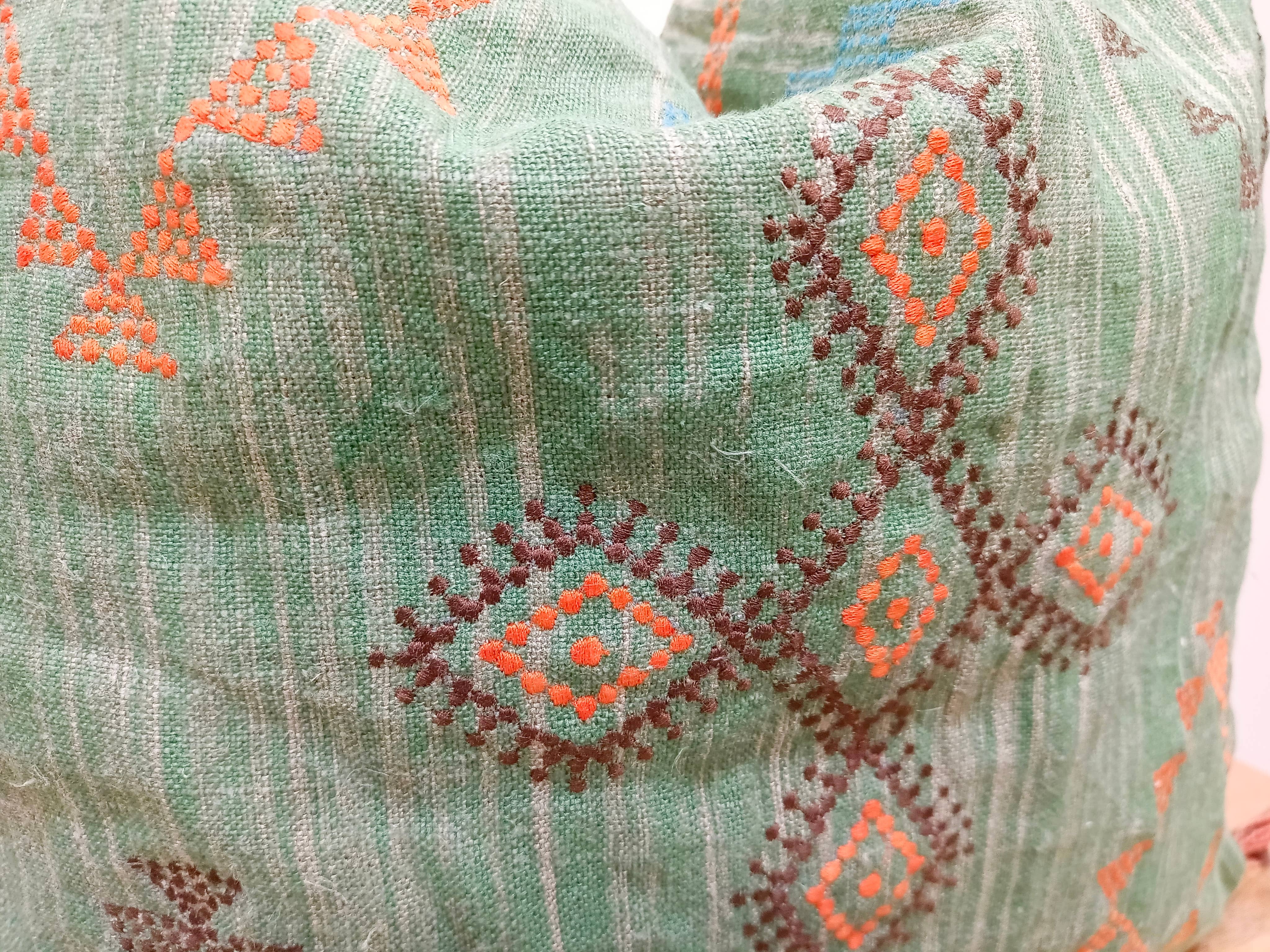 Urban Adorn - Wholesale Throw Pillow Cover - Green Cactus Silk Inspired Linen Square Cushion Cover7