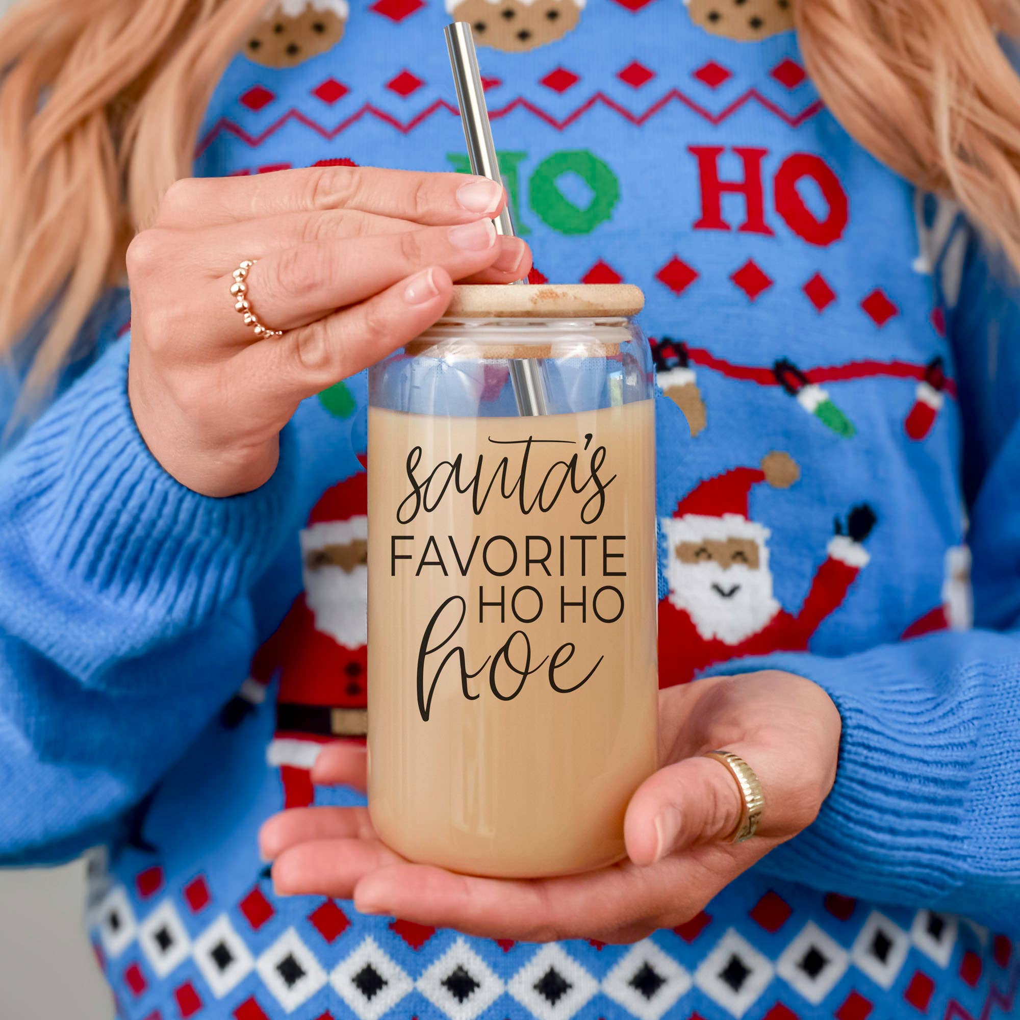 Gia Roma - Vente Gourde/bouteille isotherme - Verres en verre et cadeaux de cuisine de Noël Candy Cane57