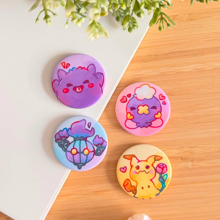 Shiku Designs - Wholesale Magnet - Ghost Pals Button Magnet Set