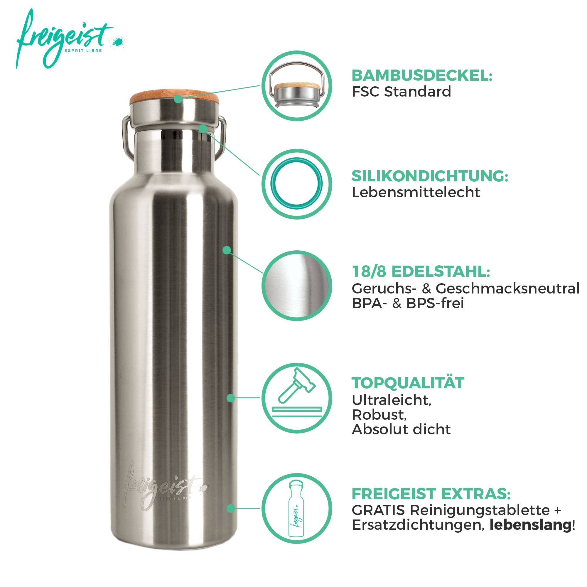 freigeist ESPRIT LIBRE – Cantil por atacado – Garrafa térmica de aço inoxidável freigeist ESPRIT LIBRE14