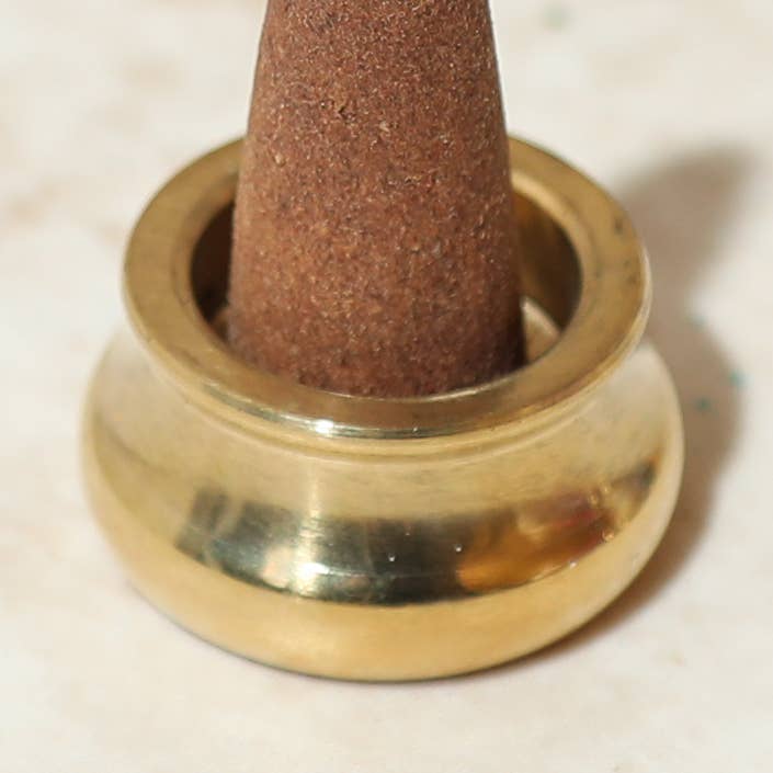 Brass Incense Holder Droplet for wholesale by The Golden Altar