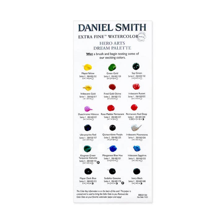 Hero Arts + Spellbinders Wholesale - Wholesale Watercolor Paint - Hero Arts Daniel Smith Watercolor Dot Dream Palette0