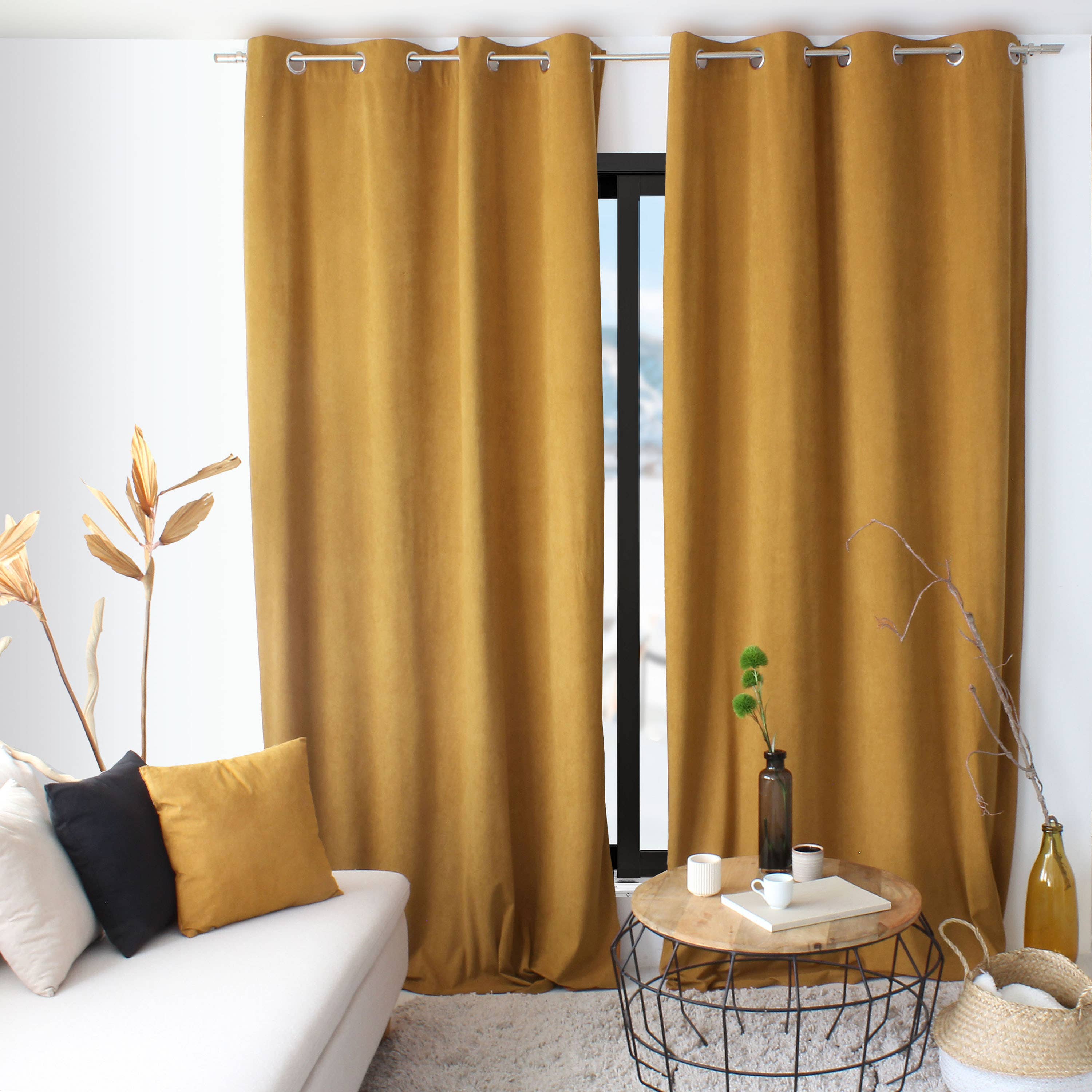 DECOSTARS - CmaDECO - Wholesale Curtain - Eyelet Curtain, 140x260cm, Velvet, Câlin Collection7
