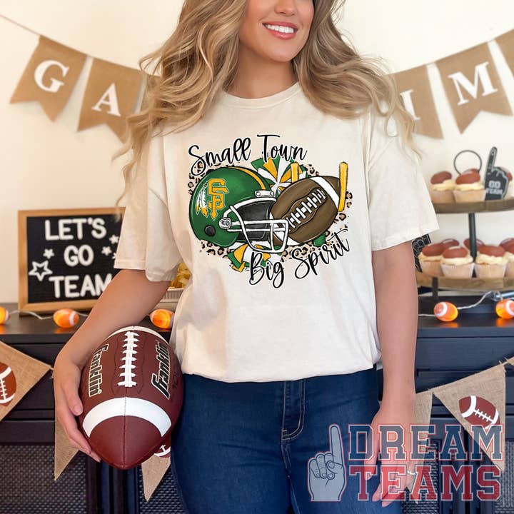 Daydreamer Designs - Wholesale Screen Printed T-Shirt - Women's - Small Town Big Spirit CUSTOM Team Top 2