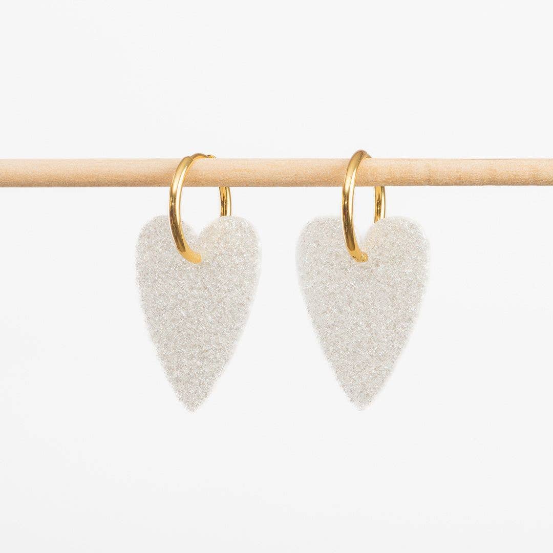 Les Nicolettes - Wholesale Dangle Earrings - Mother-of-Pearl Heart Earrings1