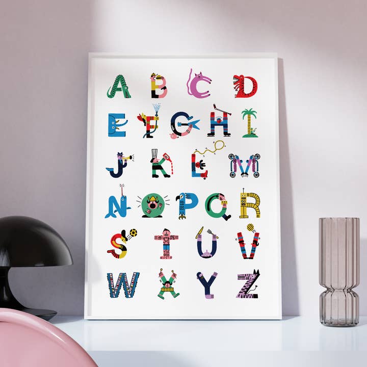 ALFABETO, 11 X 14 pulgadas — Póster de Benoit Tardif para venta al por mayor de Paperole