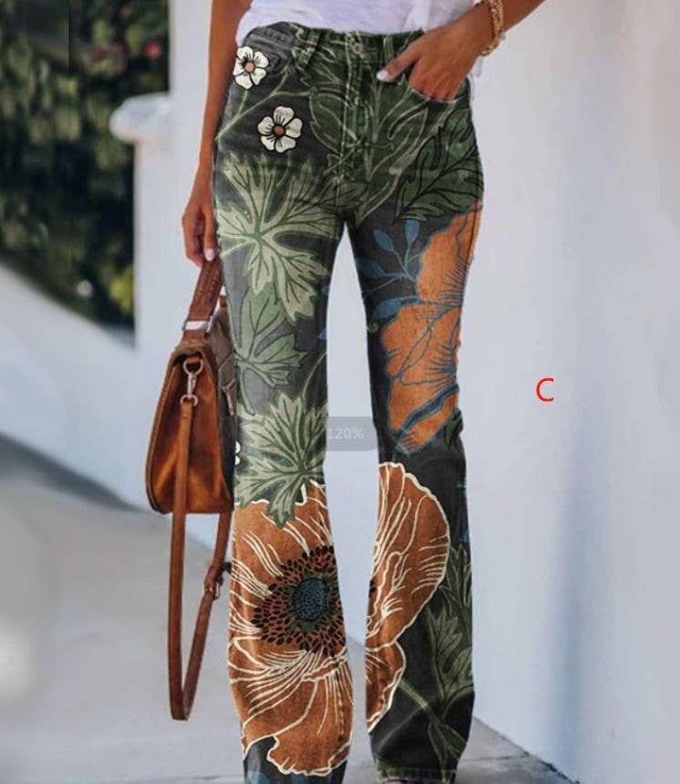 Tourtiwi – wholesale Byxor - Dam – Imiterade jeans för kvinnor avslappnade byxor tunna byxor2