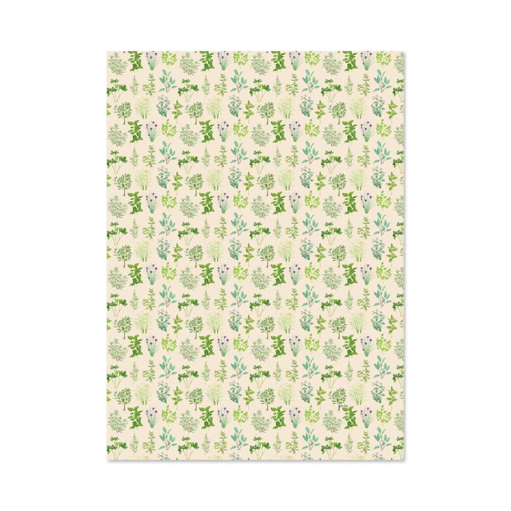 Yardia - Wholesale Tea Towel - Culinary Herb Garden Tea Towel - Organic Cotton Towel2