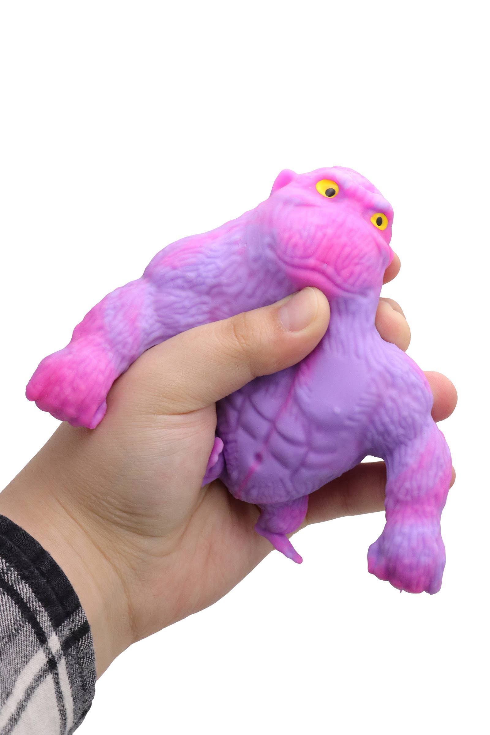 ASSORTI Tie-dye gorilla zandgevulde squishy - 8 stuks voor groothandel op Faire8