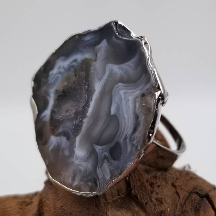 Natural Rough Cut Stone Ring for wholesale by CHAKRA JEWELRY