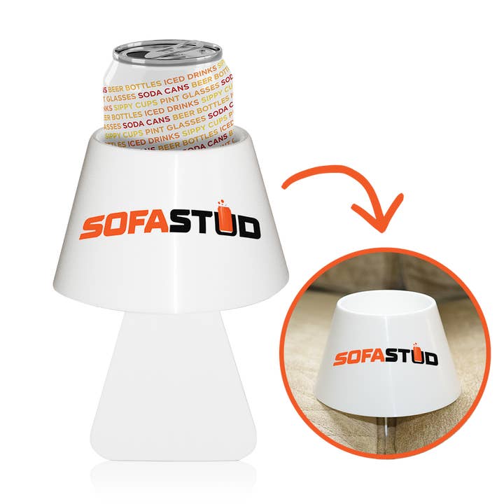 Sofa Stud®, le porte-gobelet révolutionnaire pour la vente par Sofa Stud