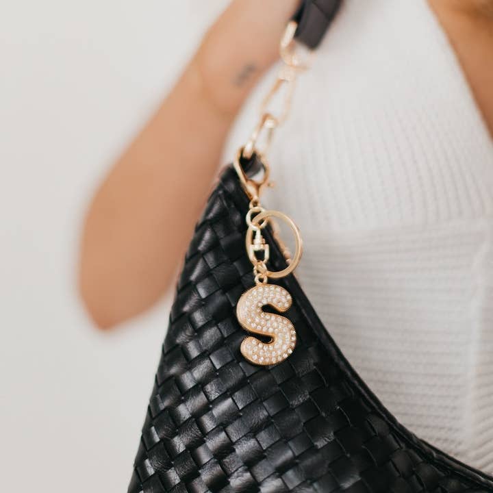 Pretty Simple - Wholesale Purse/Bag Accessory - Women's - Diamond Initial Bag Charm