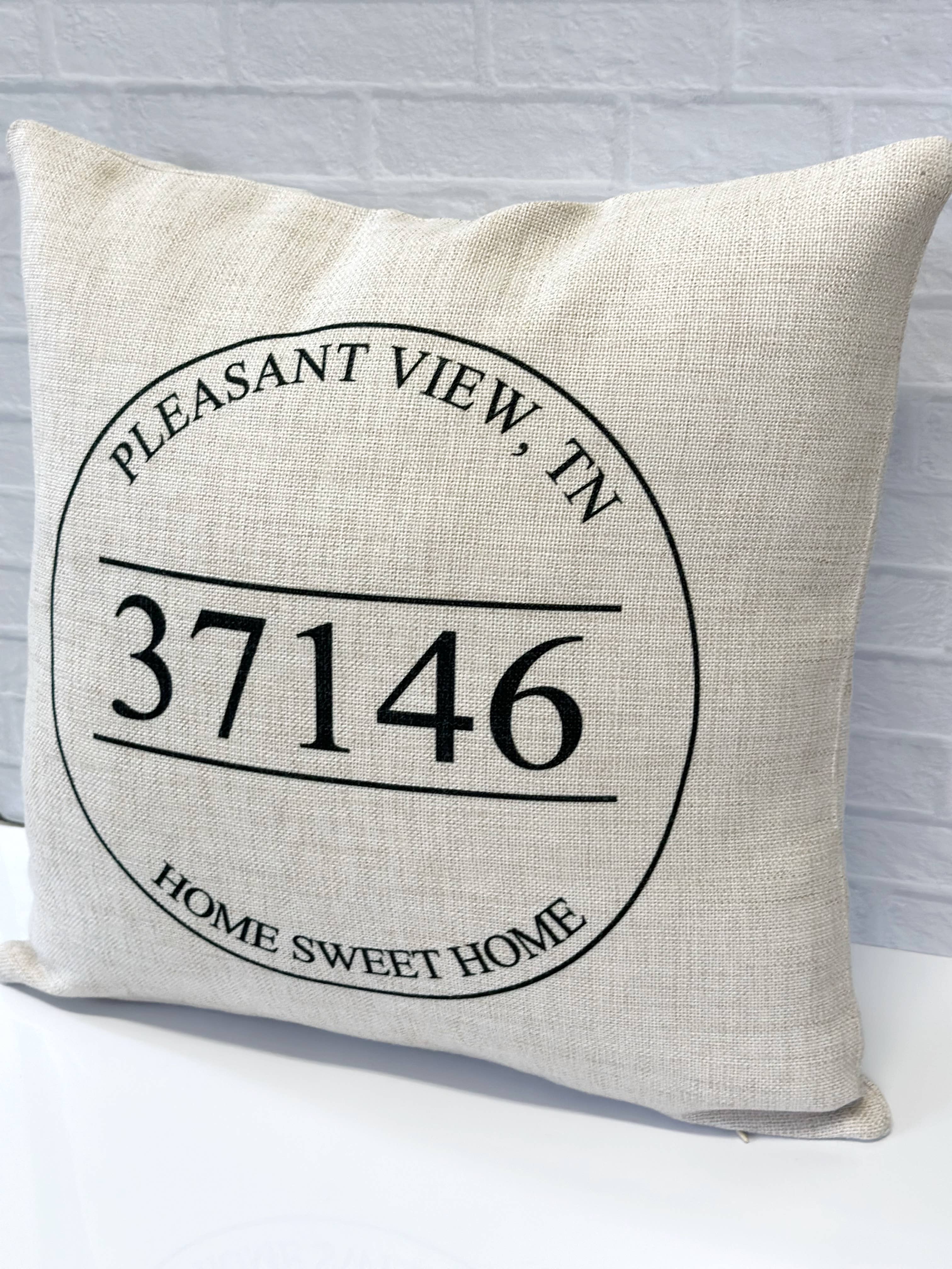 LuckTen - Wholesale Throw/Decorative Pillow - There's No Place Like Home Throw Pillow - Any City and State3
