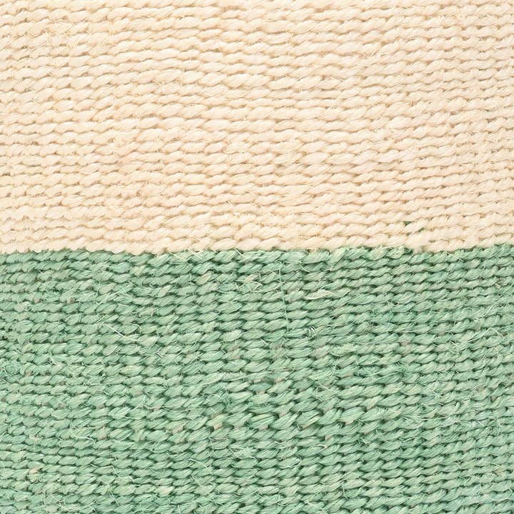 The Basket Room - Wholesale Basket - WILAYA: Green Colour Block Woven Basket | Planter | Toy Basket | Desk Tidy7