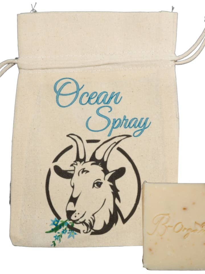 Soap in a Bag - Goat Milk - Ocean Spray for wholesale by B-Organic