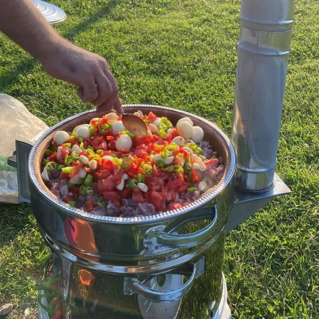 Hakan - Wholesale Outdoor Grill Tools - Portable Guvec Mangal Soba Clay Grill Barbecue Stove 15 in 12