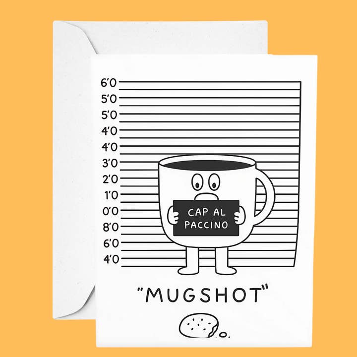 Coffee Funny Mug Shot |Just Because & Everyday Card for wholesale by Nefer Designer Candles & Home Decor