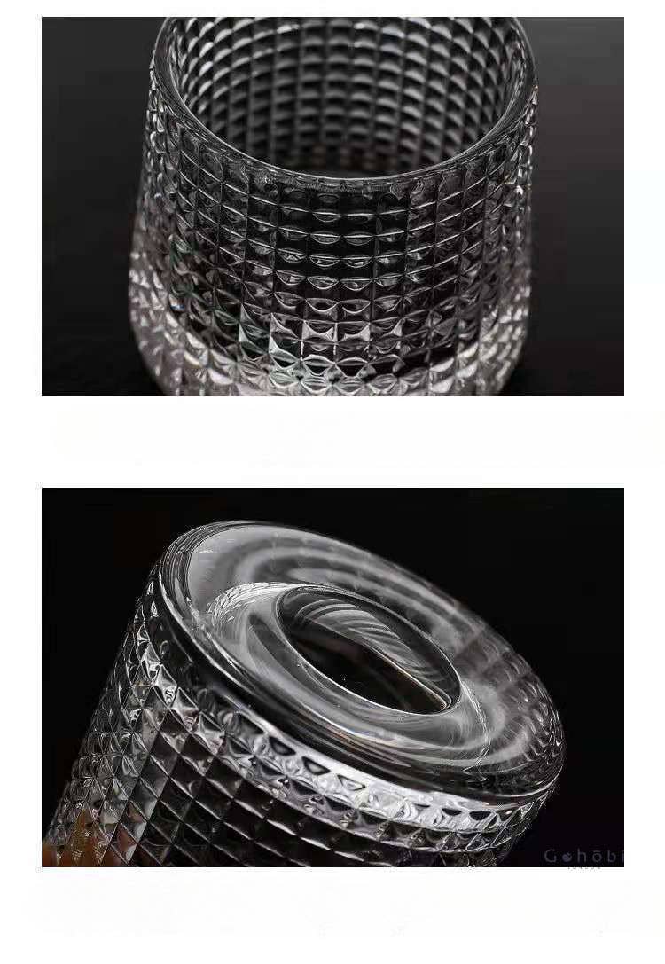 Gohobi （We cover U.S. import duties） – wholesale Cocktail/liquor glass – Gohobi Handmade Rotating Glass Tumbler –  Glass for Bar & Home3