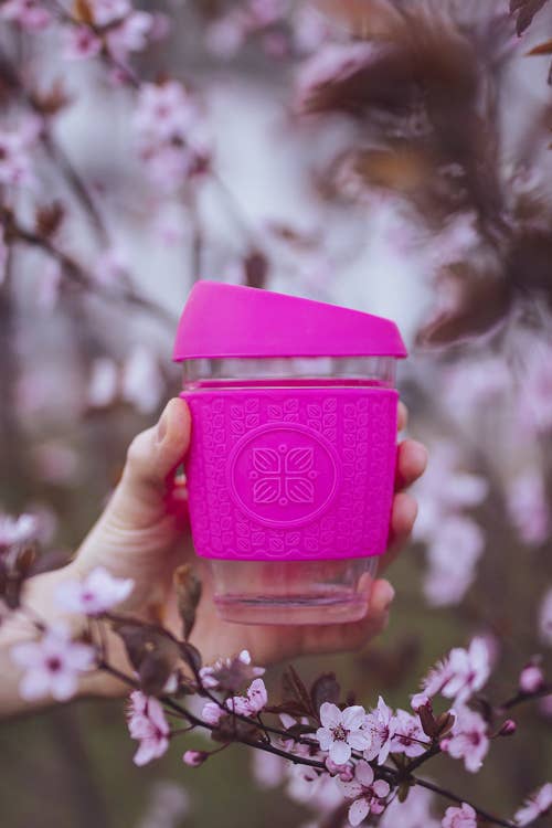 Funk My World – wholesale Insulated mug/tumbler – Funk My World Reusable   GlassTravel Cups - FUSION PINK8