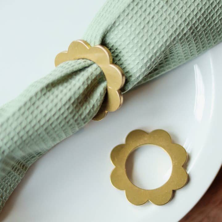 Pivot - Wholesale Napkin Ring - Napkin Rings - Brass (Set of 2)3