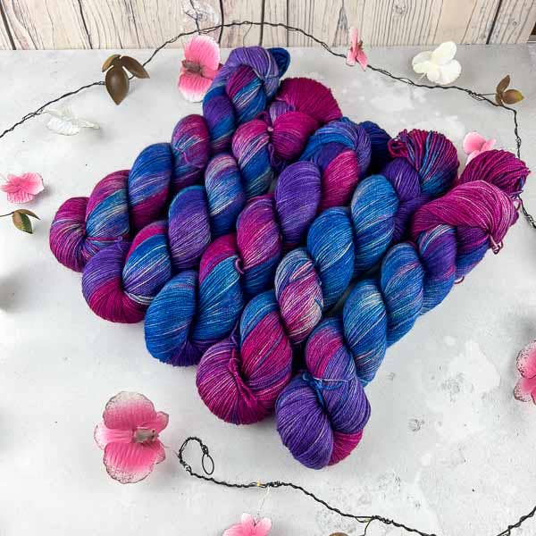 Orchidean Luxury Yarns - Wholesale Yarn - Mulberino 4ply Merino Silk and Yak yarn dyed to order1