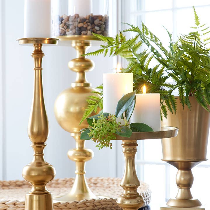 Jamali Garden - Wholesale Candle Holder - Gold Pillar Holders1