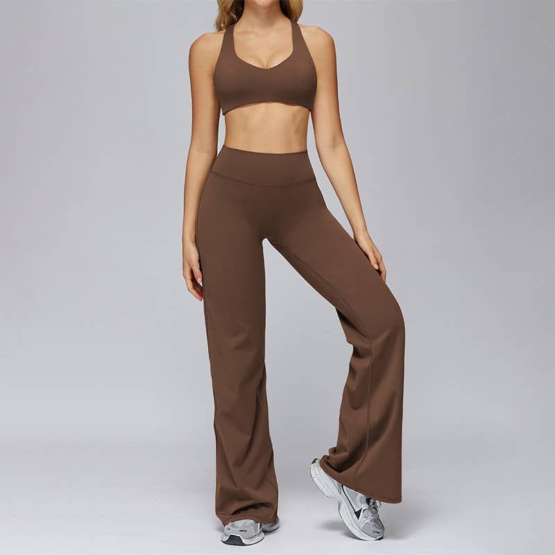 WONDERXFANS – wholesale Activewear set – Women′s – Sports bra+Loose sweatpants 2-piece set6