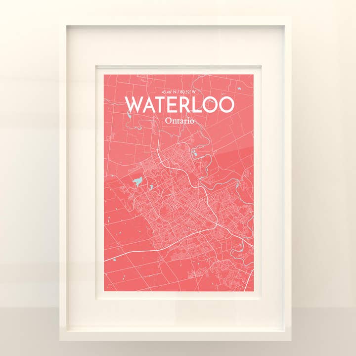 OurPoster.com - Wholesale Poster - Waterloo City Map Poster113