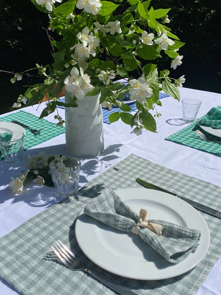Table Set X2 Vichy Green Grey for wholesale by CHARMY