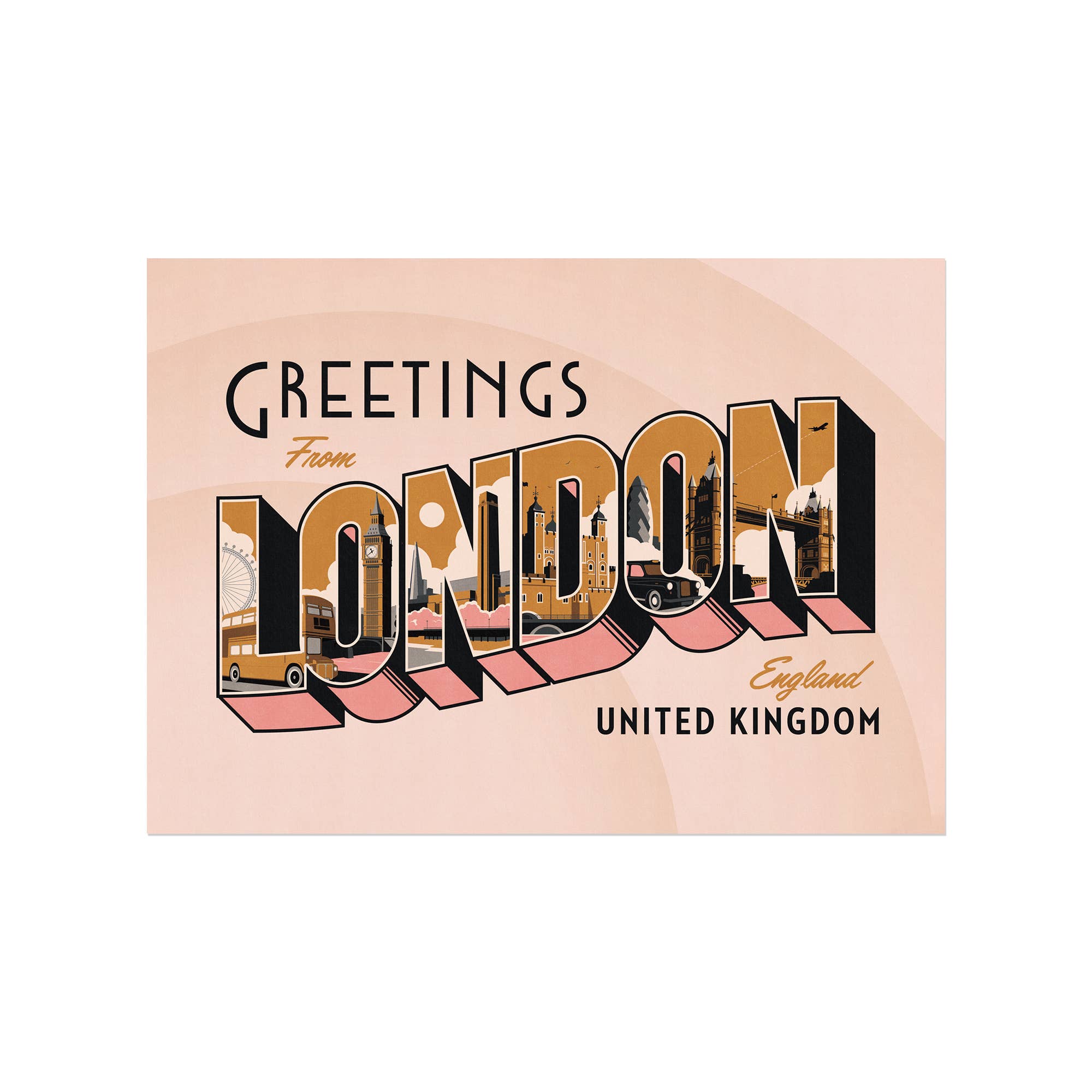 Telegramme Paper Co. - Wholesale Ansichtkaart - Groeten uit Londen - Ansichtkaart0