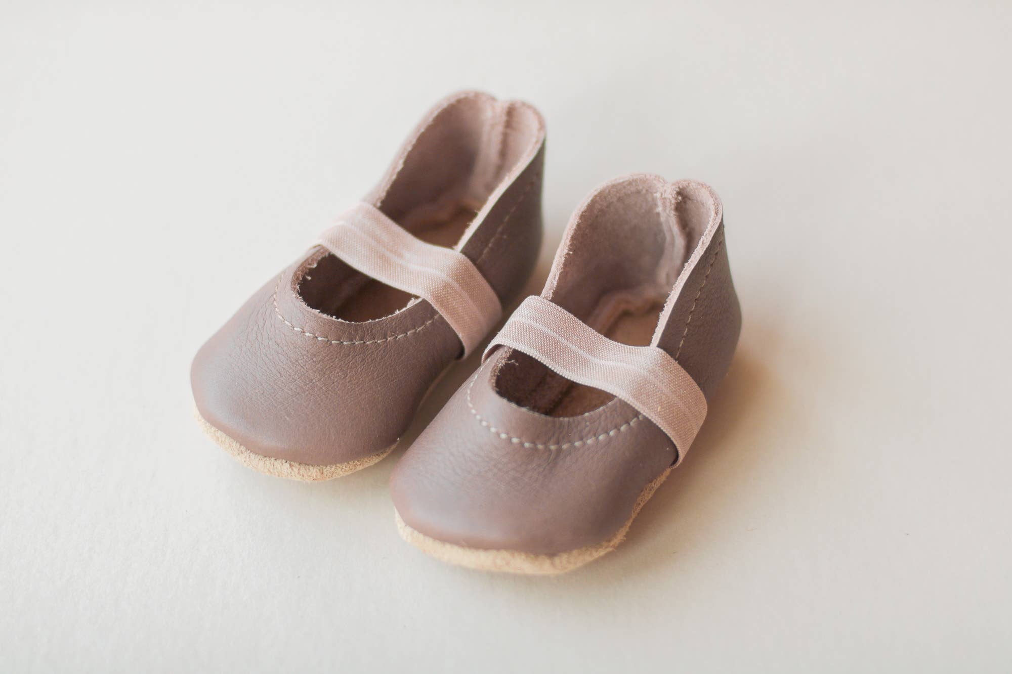 Sun & Lace - Wholesale Crib Shoes - Baby - Baby Leather Mary Janes in Clay | Baby Girl Shoes2