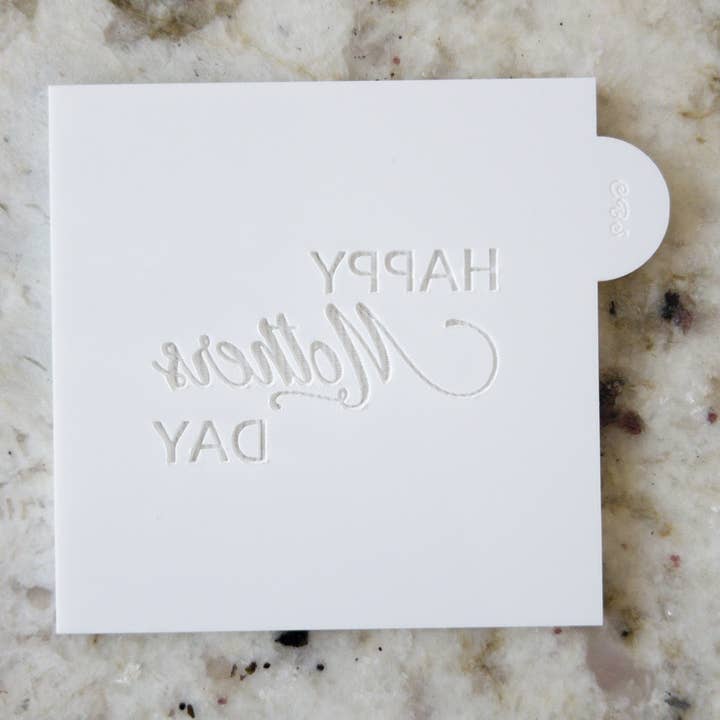 Cut Bake Stamp - Wholesale Cookie Cutter - Happy Mothers Day 4 POPup Embosser Cookie Biscuit Stamp Mothers Day1