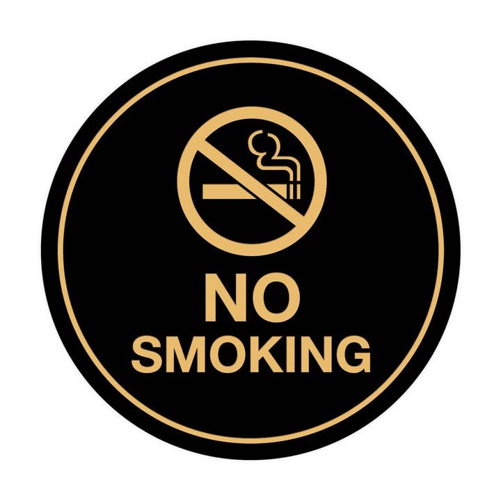 Signs ByLITA Circle No Smoking Sign for wholesale by All Quality