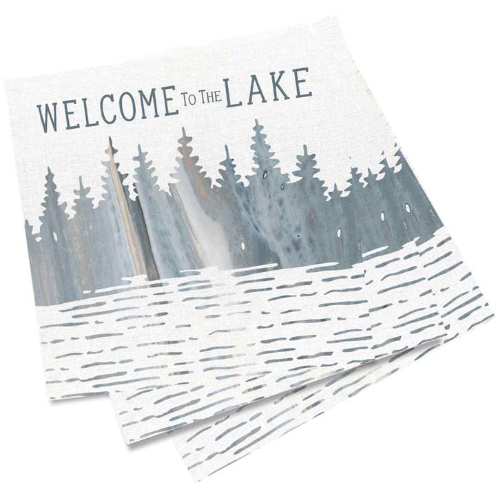 rockflowerpaper – wholesale Disposable napkin – WELCOME TO THE LAKE Paper Napkins, Pack of 20 SALE