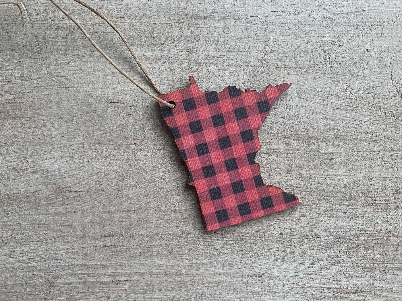 Juniper & Spruce - Wholesale Ornament - Minnesota Buffalo Plaid Ornament3