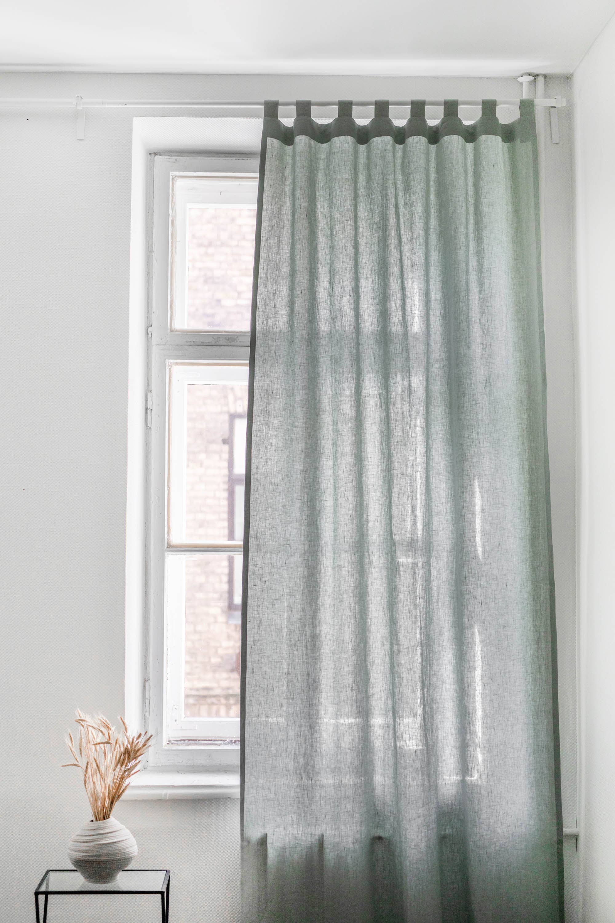 AmourLinen - Vendita all'ingrosso Tende - Tenda in lino con linguetta6