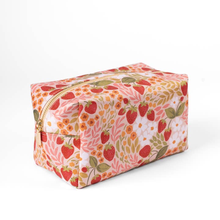 Elyse Breanne Design - Wholesale Makeup/Cosmetic Bag - Strawberry Patch Cosmetic Bag