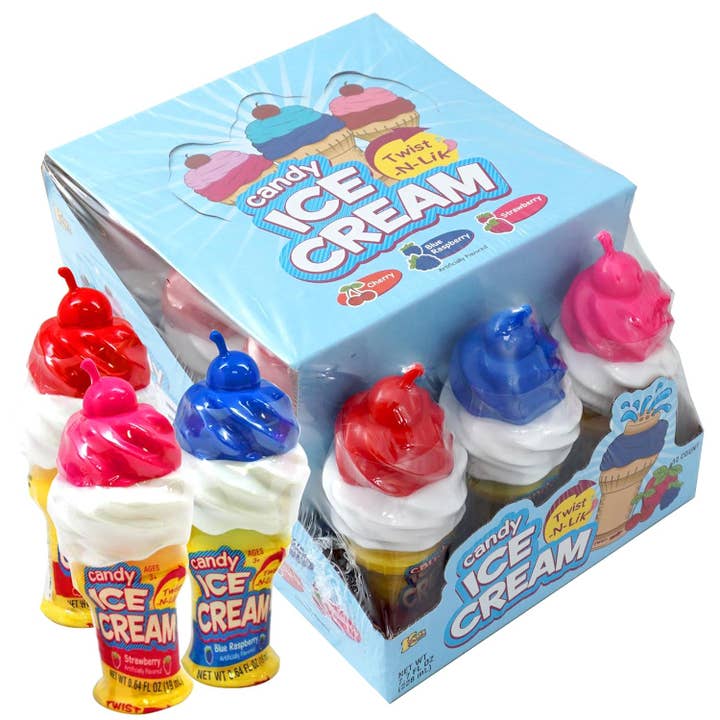 Sugar Bear Candy - Wholesale Lollipop - Ice Cream Candy Twist N Lik 12 ct.1