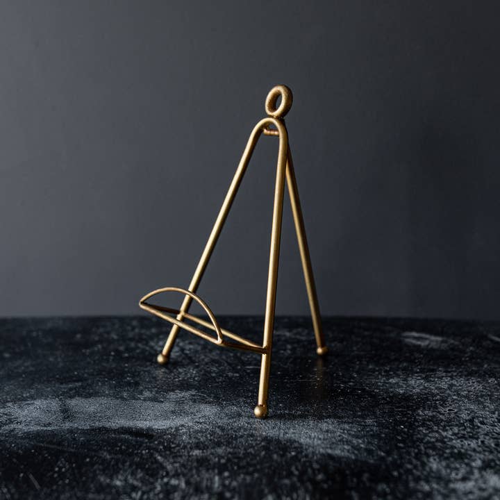 Faye Boho Brass Folding Easel Metal for wholesale by Foreside Home & Garden
