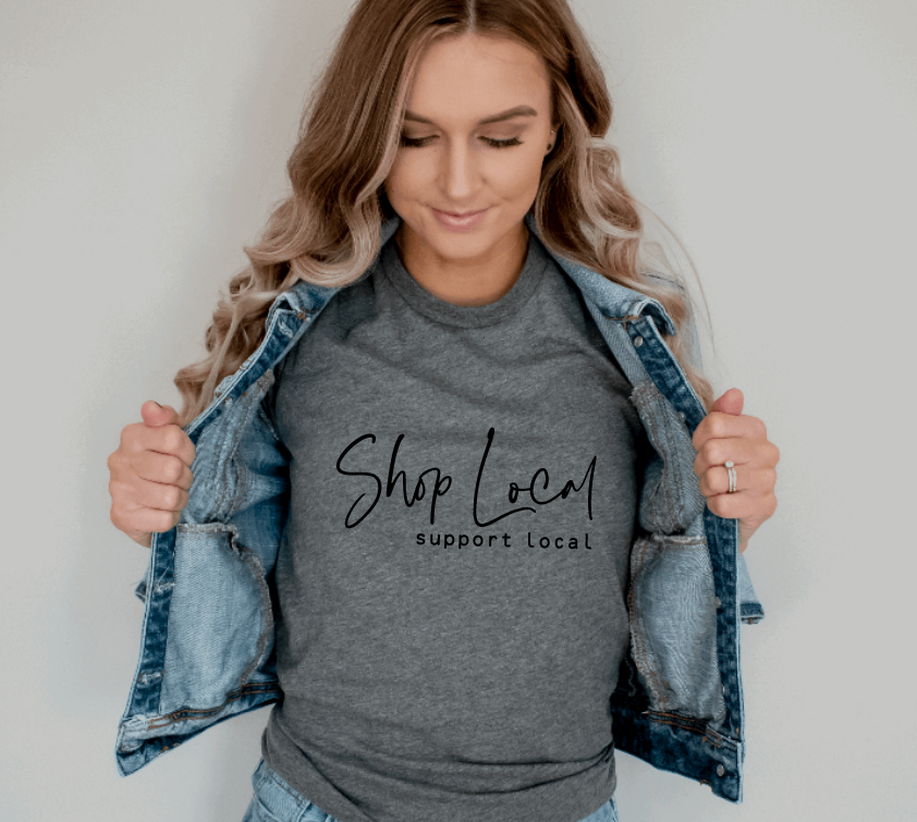 Tron Tron Graphic Wear – wholesale Screen printed t-shirt – Women′s – Shop Local Graphic Tee 32