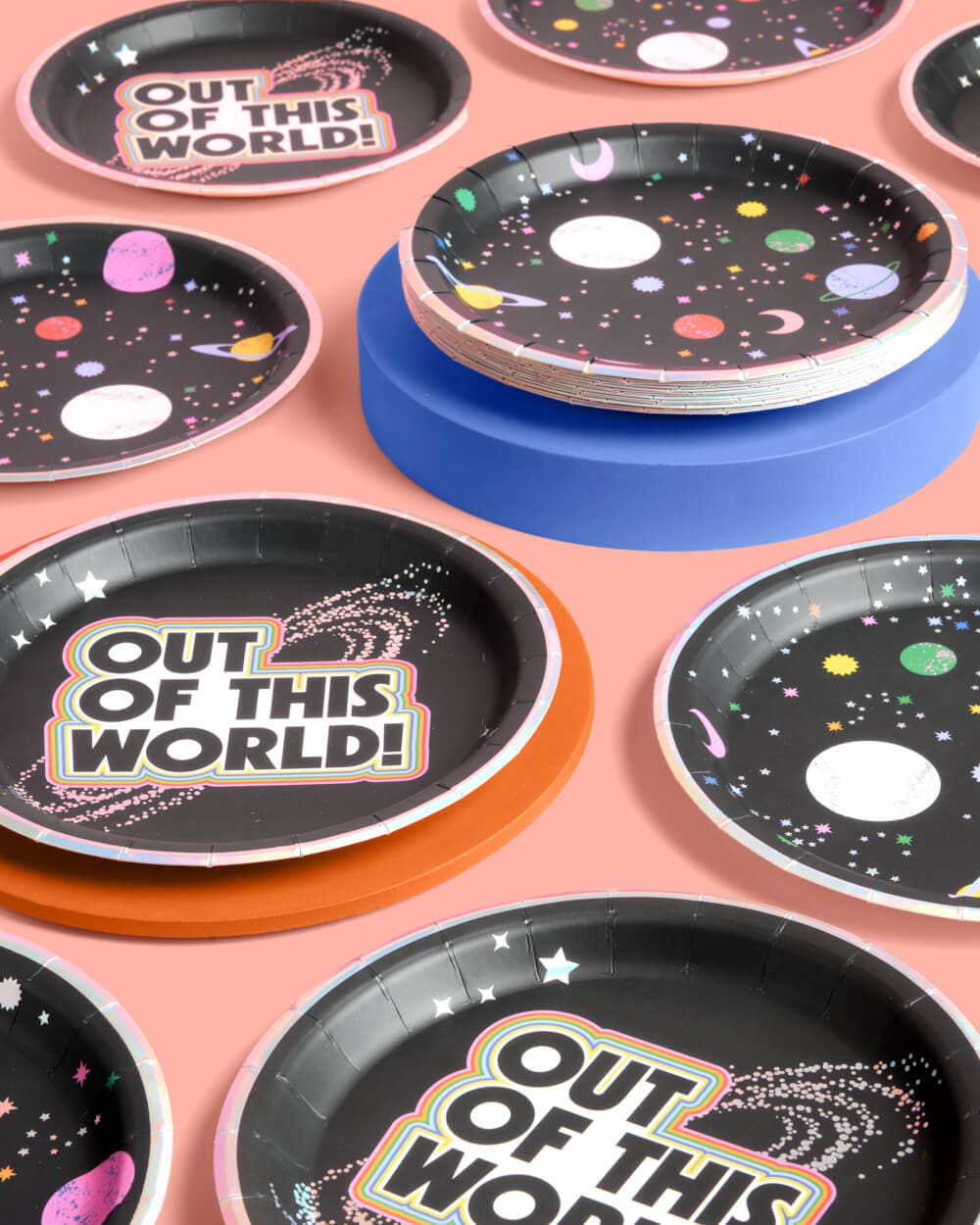 xo, Fetti - Wholesale Disposable Plate - Out of This World Plates - 24 paper plates, outer space, kids birthday, aliens8