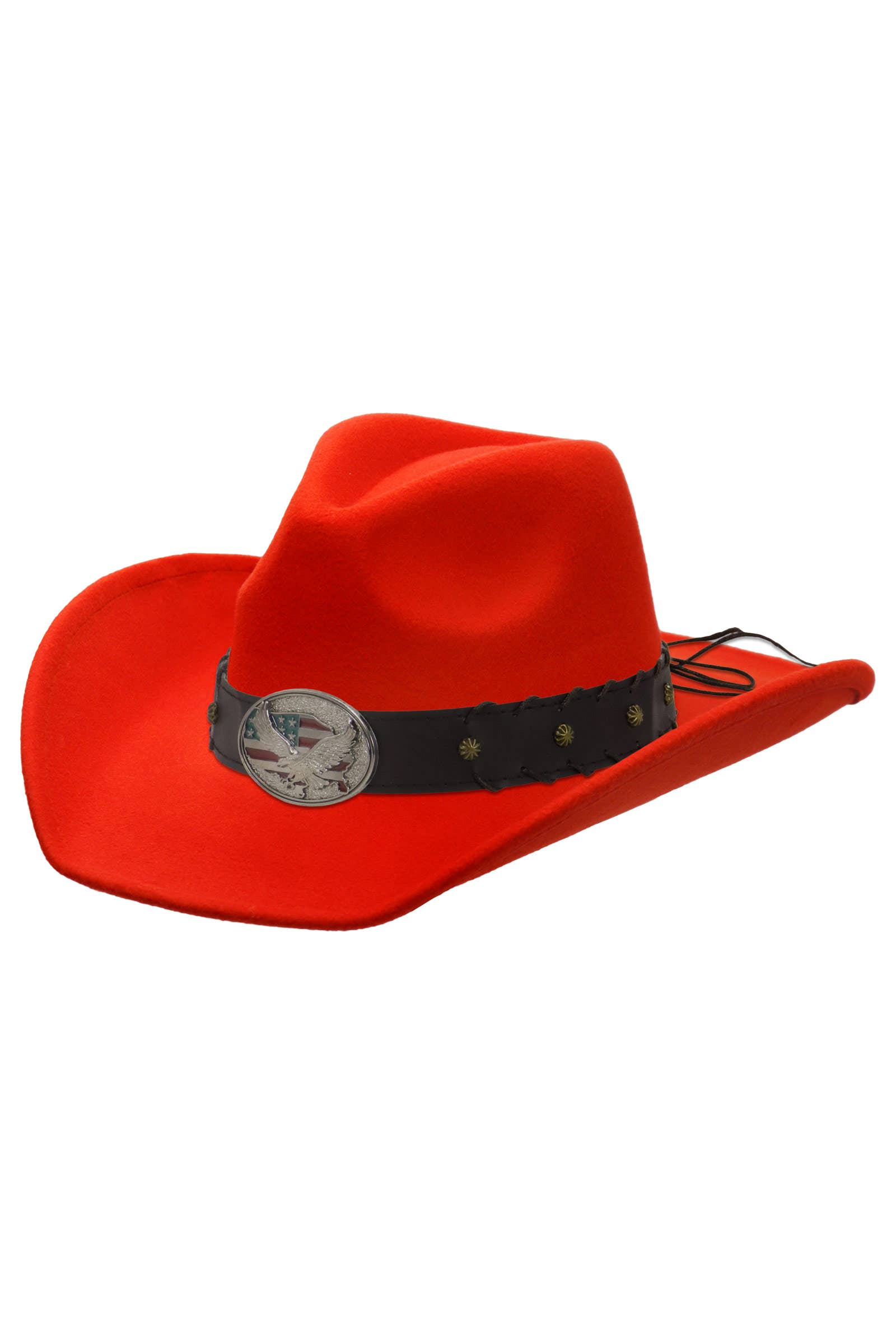 Cap Zone – wholesale Cowboy hat – Unisex – American Eagle Studded Belt Felt Cowboy Hat21