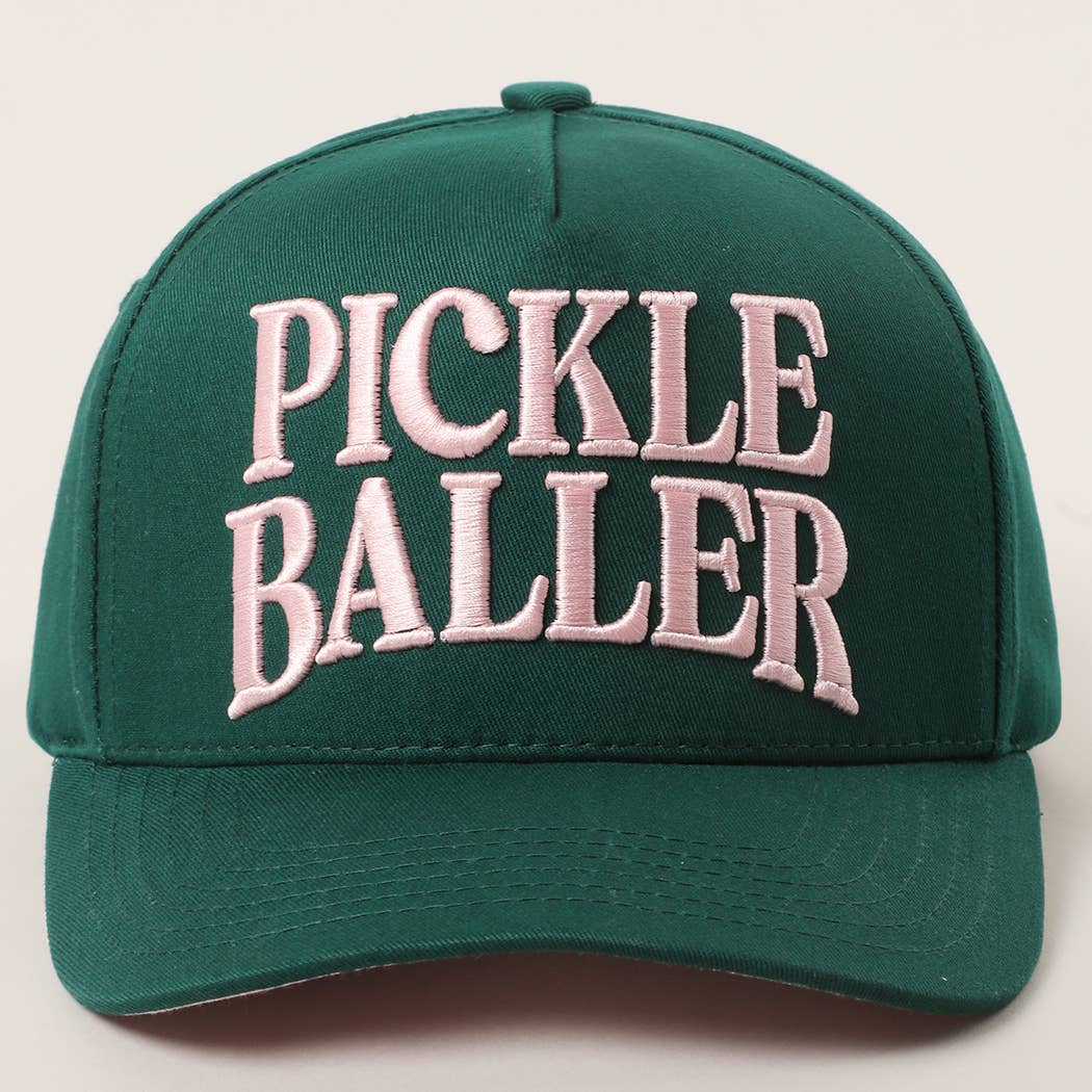 Fashion City - Wholesale Trucker Hat - Unisex - PICKLE BALLER 3D Letter Embroidery Two-Tone Trucker Hat5