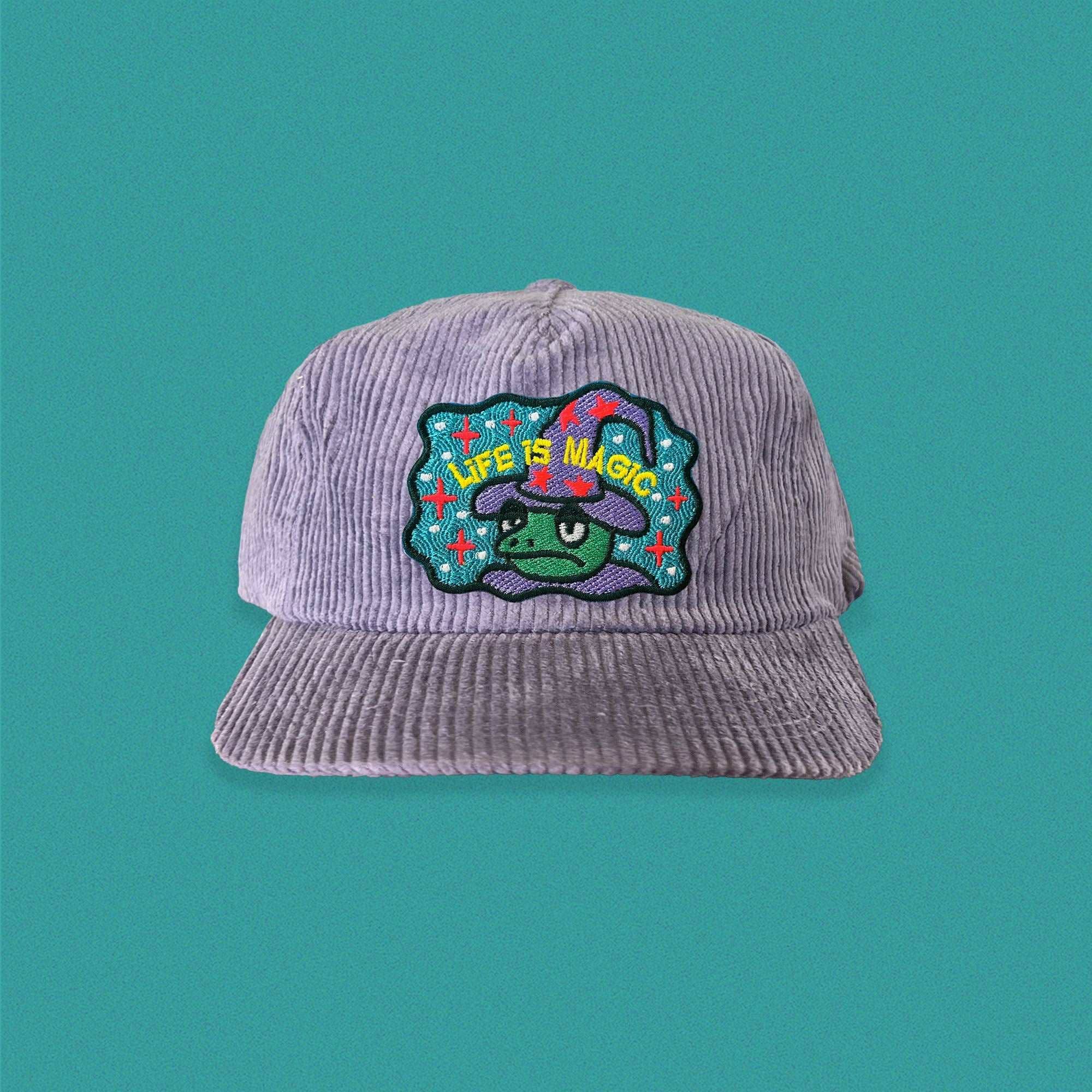 The Space Bureau - Wholesale Baseball Cap - Women's - Frog Wizard 5-Panel Corduroy Hat5